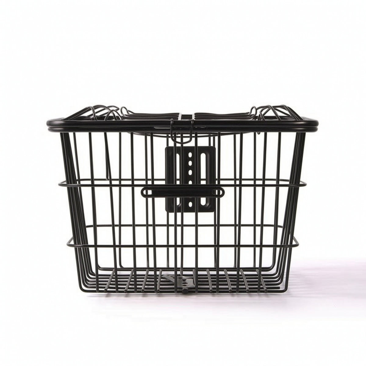 Rectangular Wire Bike Basket Reinforced Metal Bike Basket Long-Lasting Easy to Clean for Grocery Runs