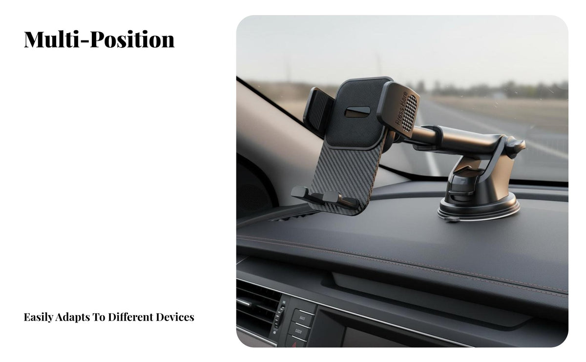 Suction Holder Car Ph Single Mount 360° Rotation Dashboard Ph Single Holder Mobile Accessory Stable Hold Universal Compatibility