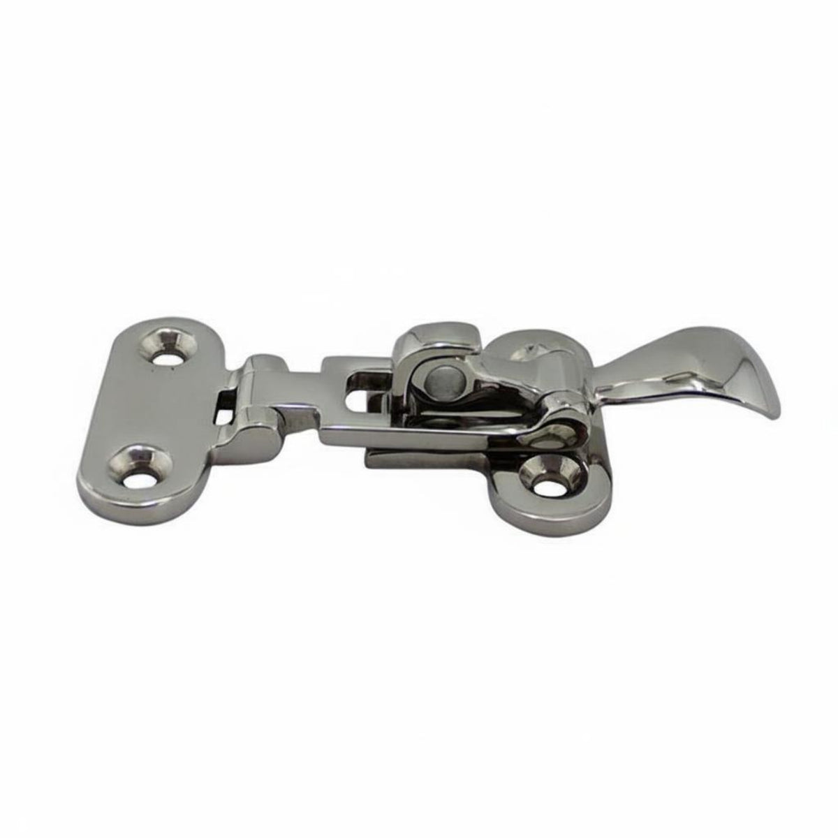 316 Stainless Steel Hatch Latch Lockable Heavy Duty Metal Container Clasp Polished Finish Spoon Lock Fastener Easy Installation for RV Owners