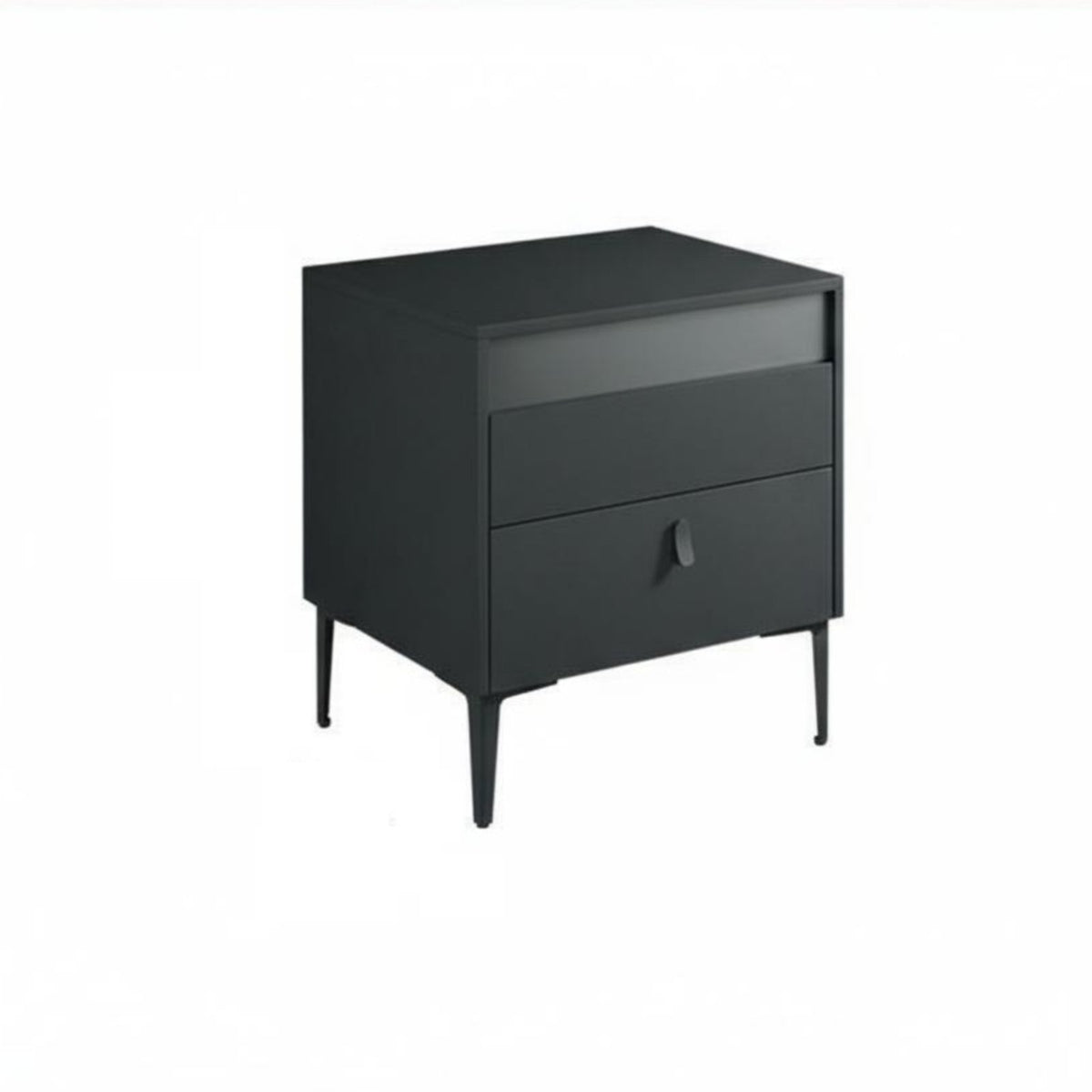 Modern Design Bedside Nightstand with Drawers Space-Saving Nightstand with Drawer and Shelf Rounded Corners Bedroom Furniture genuine wood Legs for Apartment Dwellers, Homeowners, Students, Office