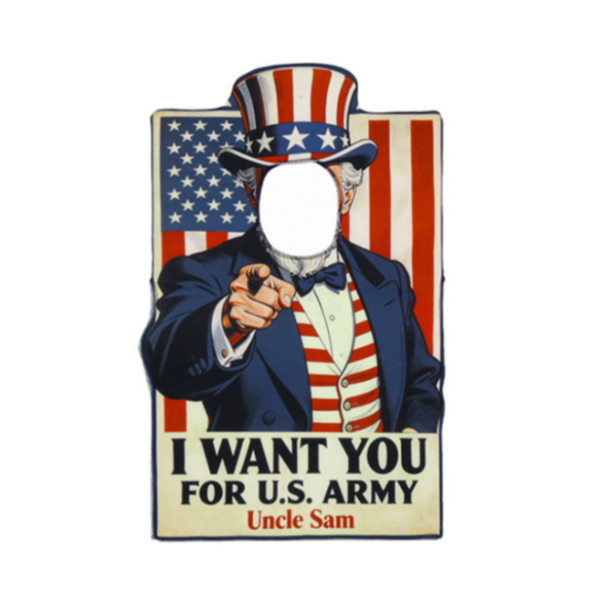 Halloween Party Uncle Patriotic Figure Poster Costume Funny Uncle Patriotic Figure Costume Stage Performance Patriotic Cosplay Outfit Red White Blue for Adults, Kids, Performance