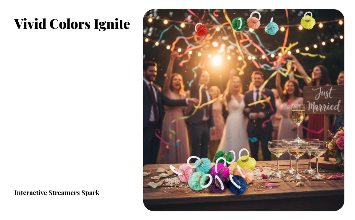 Hand Throw Streamers Instant Atmosphere Hand-Thrown Streamer Colorful Delicate Strands Confetti for Event Planners, Adults, Weddings, Celebrations