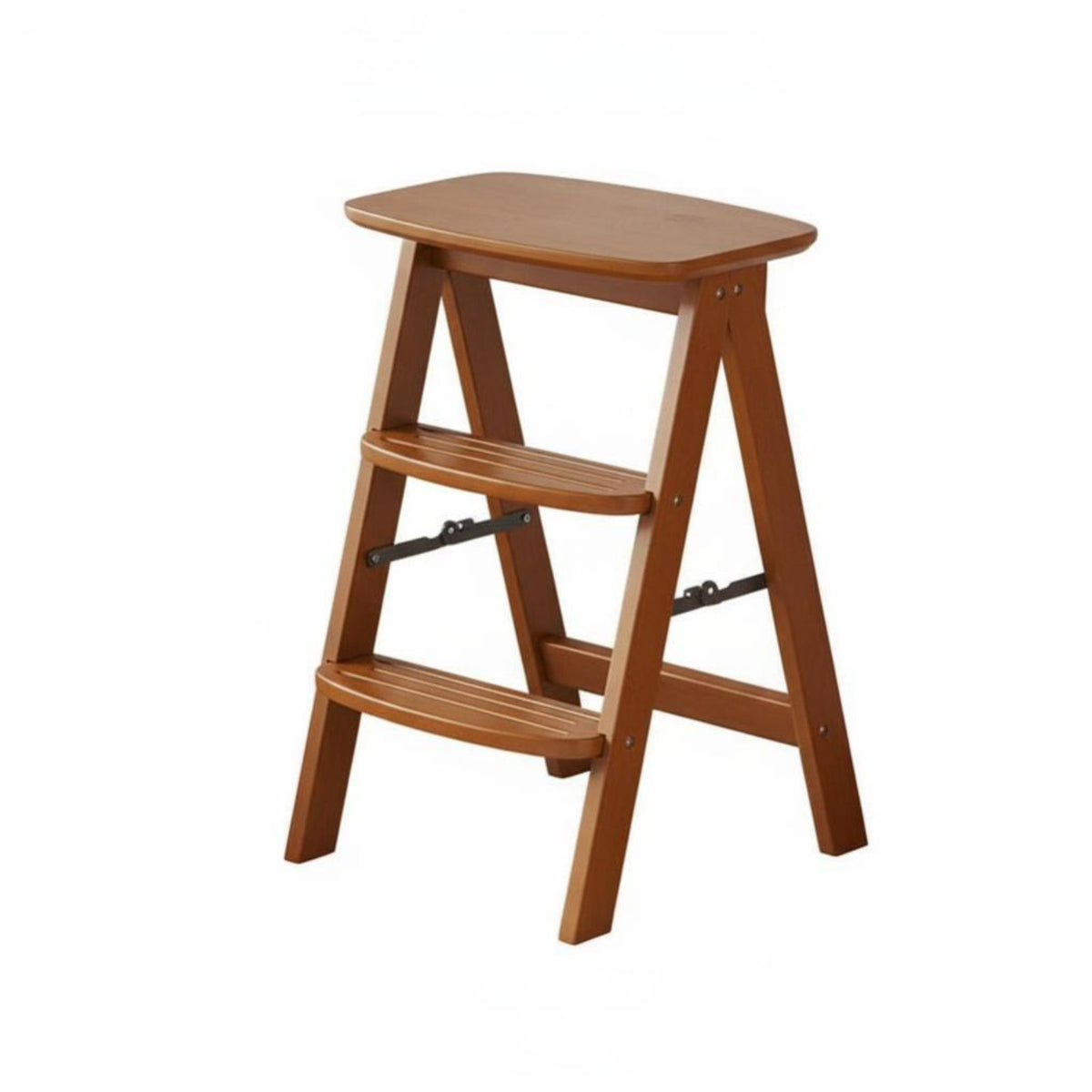 Foldable 3-Step Folding Stool Multipurpose 3-Step Stepladder Multi-Purpose Household Furniture Space-Saving Design for Homeowners, Seniors, Kitchen, Living Room, Closet, Office