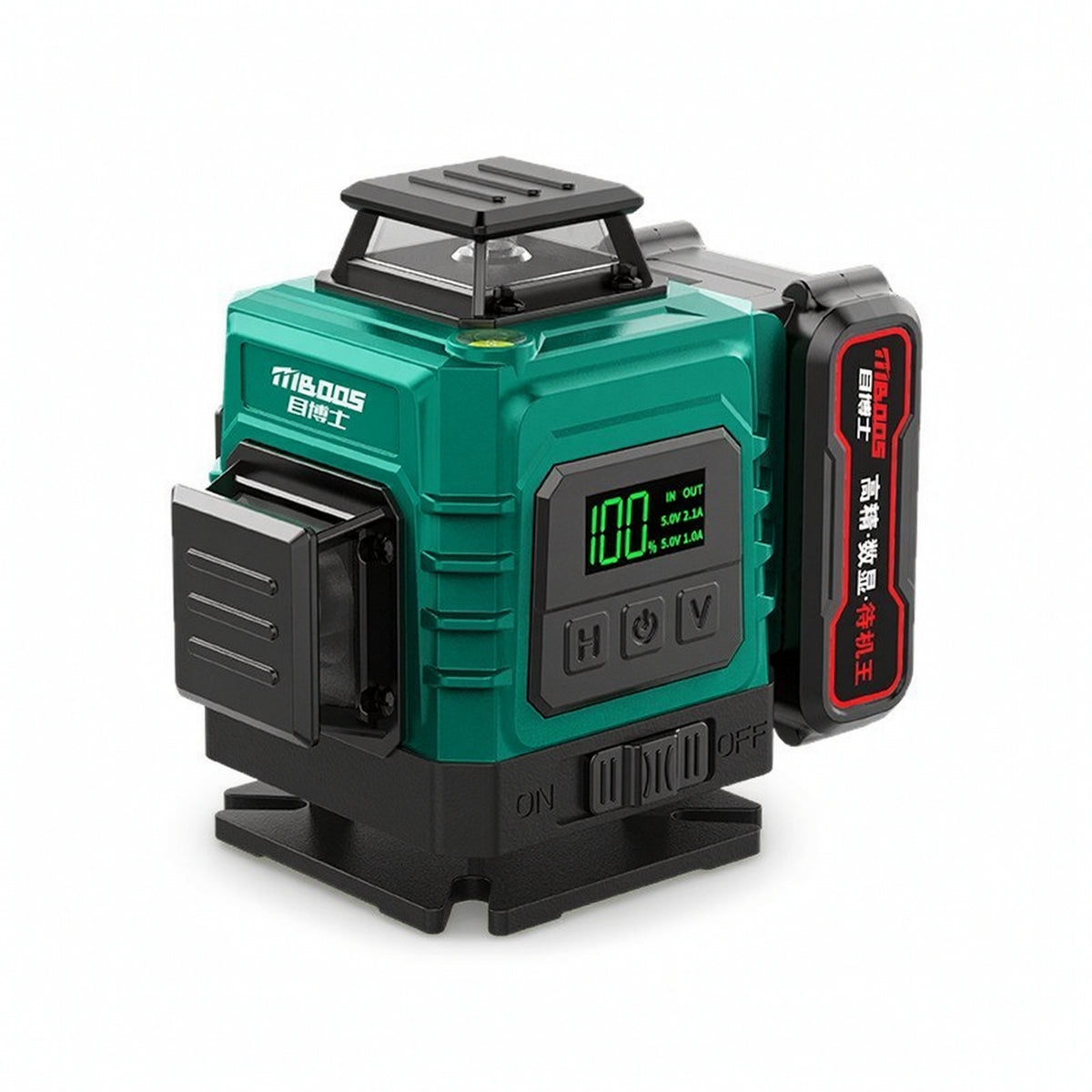 Green Laser Level Self-Leveling Automatic Laser Level Leveler Compact Tool High Visibility for Builders, Construction Site