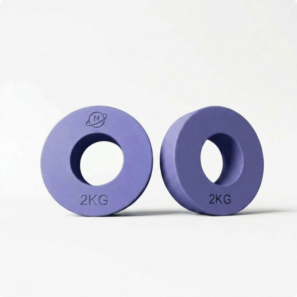 Compact Barbell Plates with 2-Inch Hole Slimline Standard Weight Plates Long-Wearing Weights Long-Lasting for Weightlifters