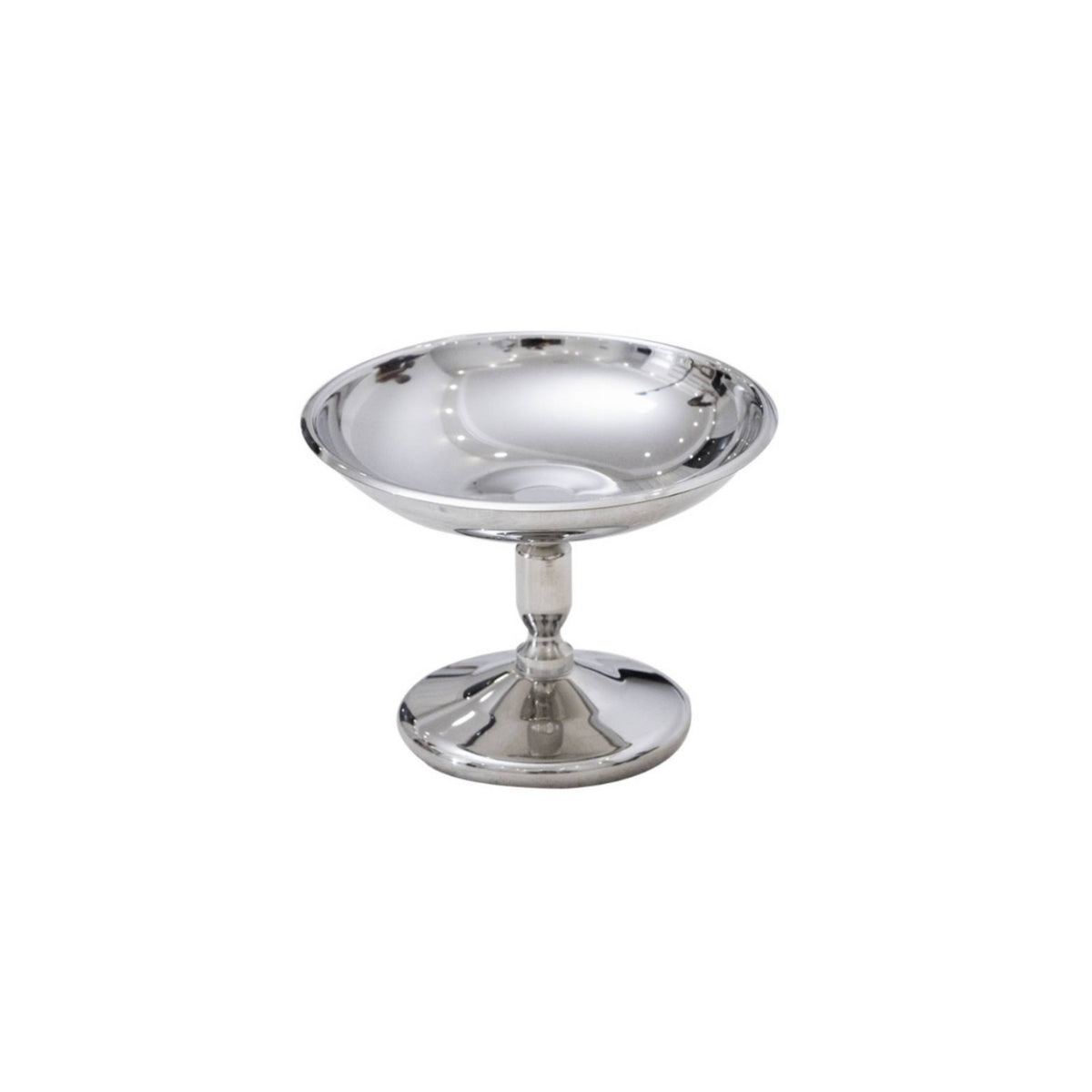 Dessert Cup with Pedestal Polished Metal Pudding Cup Food-Grade Sundae Dishes for Hosts, Dinner Parties, Afternoon Tea