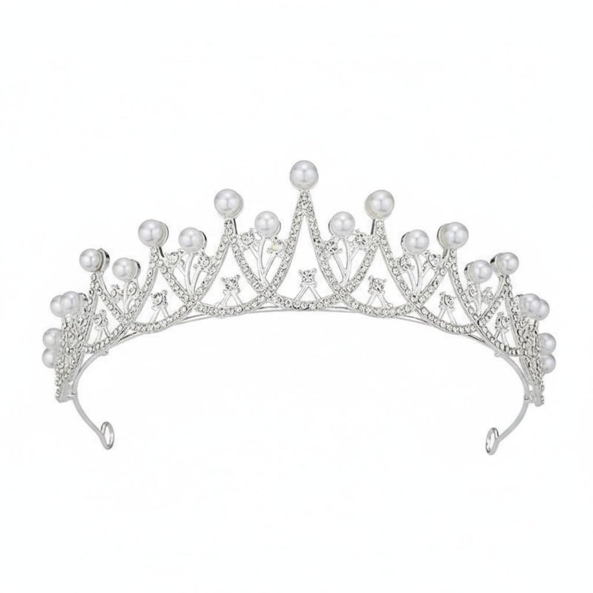 Bridal Headpiece Korean Design Bridal Wedding Headpiece Wedding Hair Jewelry Sparkling Lustrous Bead Crystal Tiara Elegant