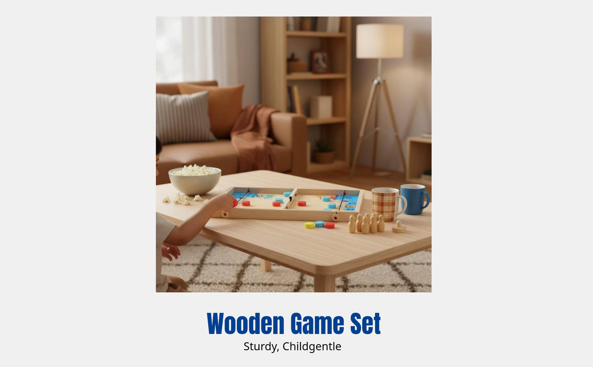 Bouncing Chess, Desktop Board Game, 12-in-1 Wooden Toy, Parent-Child Interactive, Kids Logic Game