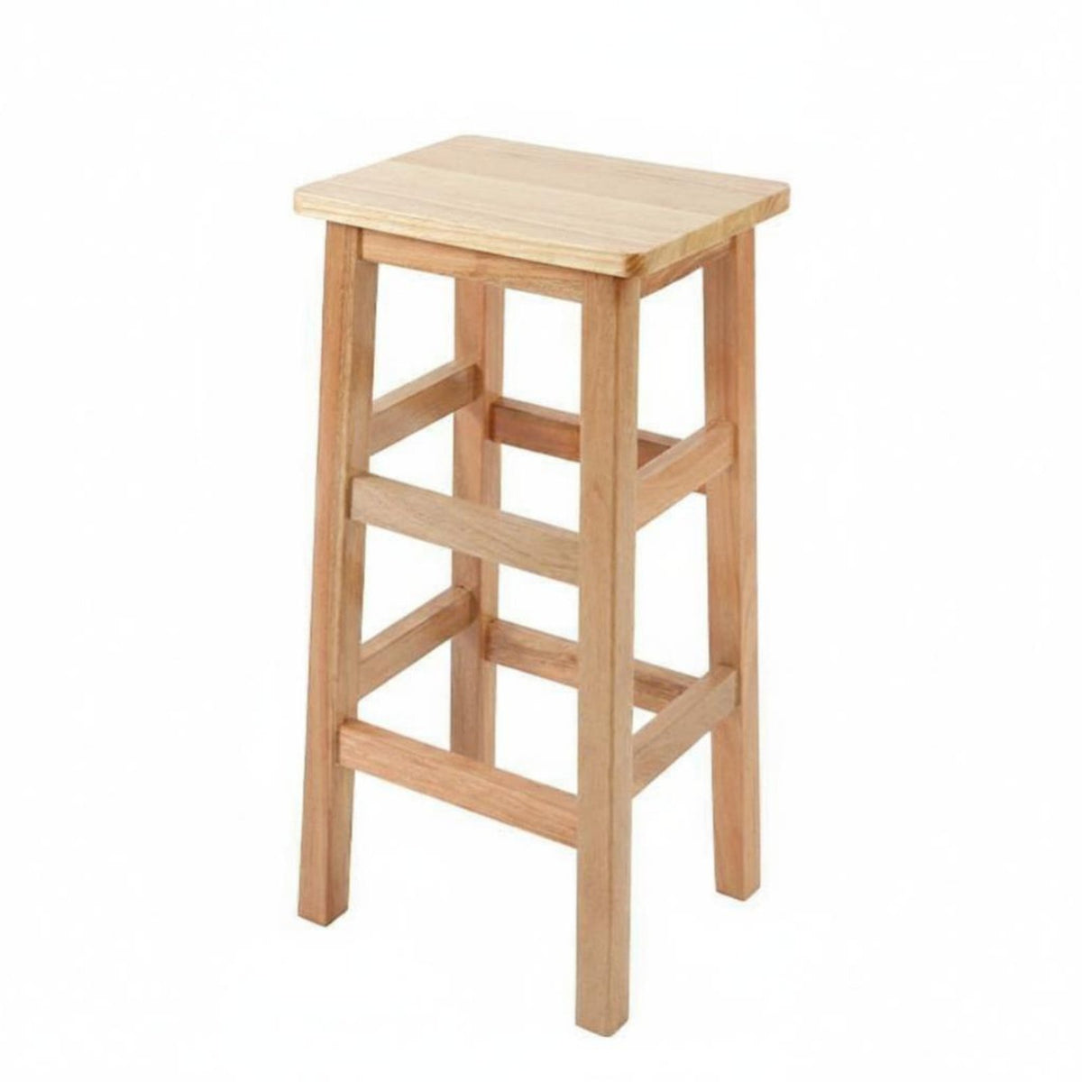 Solid Structure Square Top Counter Seat Stable Construction Bar Chair with Footrest Tall Stool Versatile Design for Restaurant Owners, Homeowners, Adults, Cafe, Kitchen, Dining Room