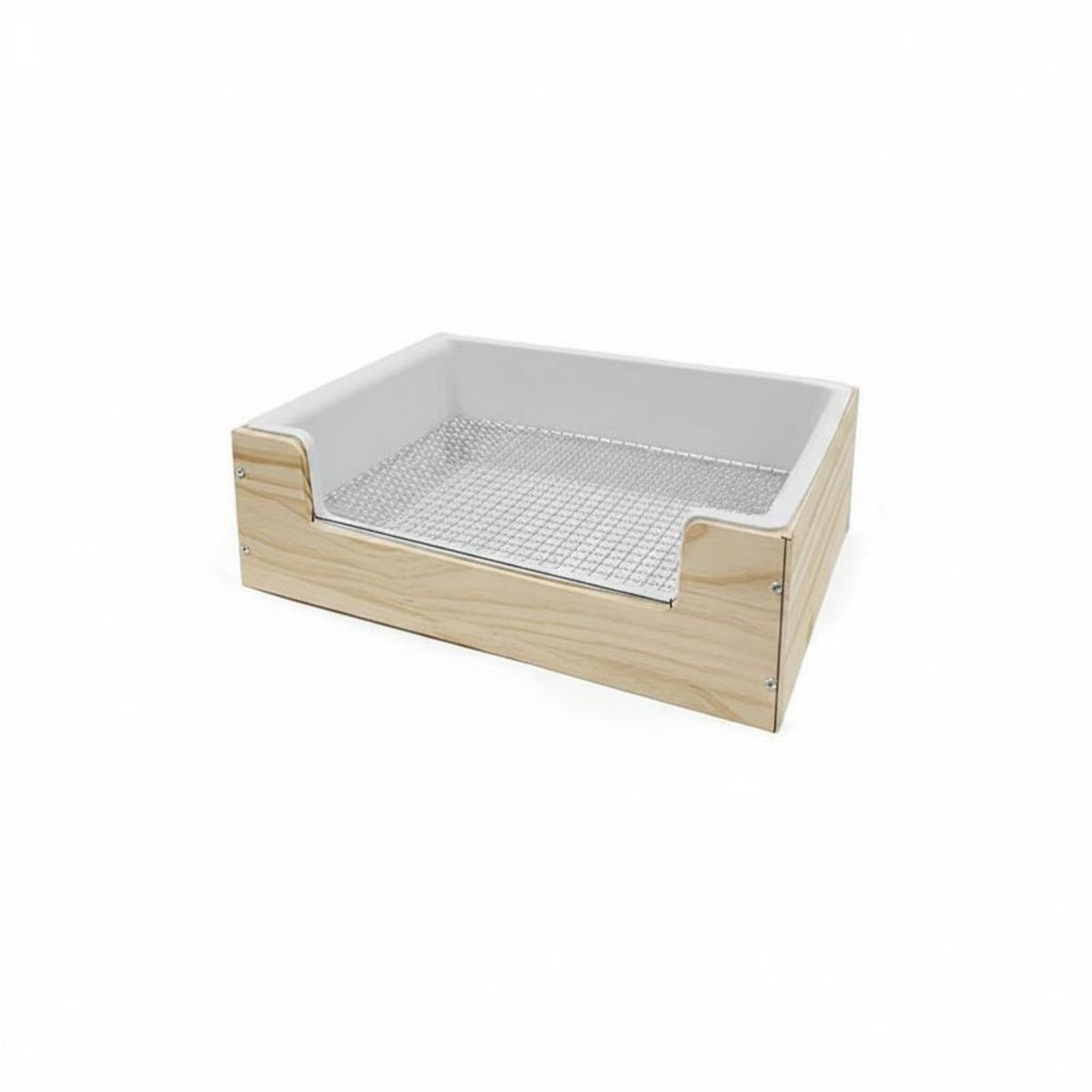 Anti-Tip Design Rabbit Litter Box Fixed in Enclosure Rabbit Litter Pan Easy to Clean Bunny Potty Tray Spill Resistant for Rabbits, Chinchillas