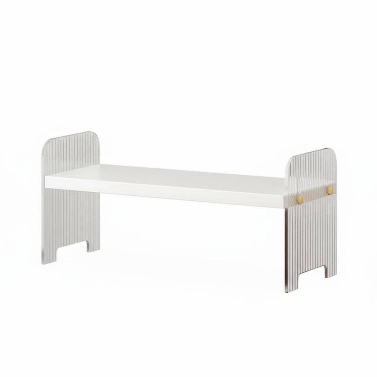Multi-Tier Desk storage-spaceSaving Multilayered Desk Organizer Transparent View