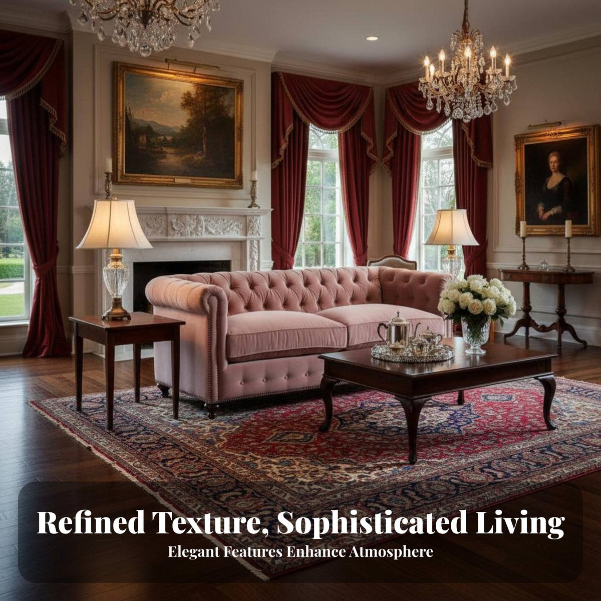 plush fabric Upholstery Button-Tufted Settee timeless Country Country type Living Room Furniture high-resilience Foam padding Fabric Sofa space-saving Footprint for Small Space Dwellers, Interior Designers, Bedroom, Entryway, Reception Area, Hotel Lobby