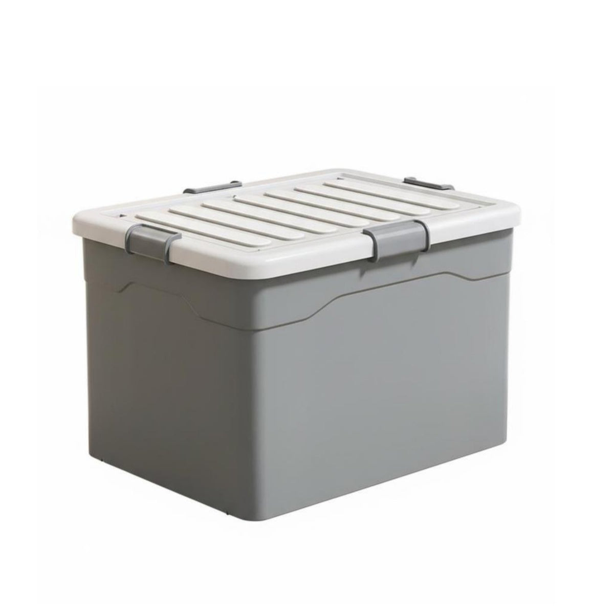 Large Capacity Wheeled Storage Bin with Lid Multi-Purpose Wheeled Latch Box sturdyDuty Rolling Container long-lasting Construction for Homeowners, Families, Playroom, Bedroom, Moving, Closet