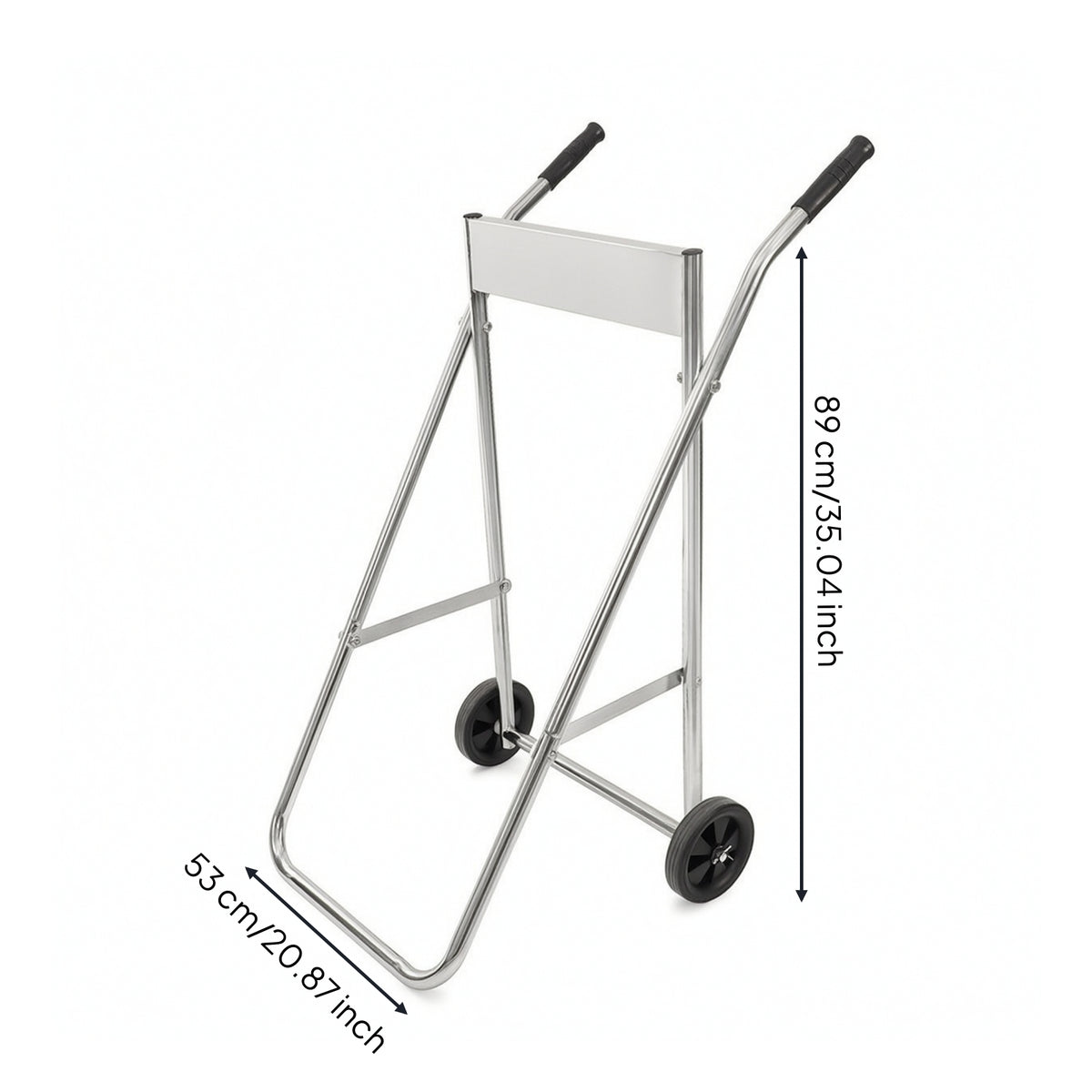 Stainless Steel Outboard Motor Trolley Foldable Outboard Motor Cart Portable Corrosion-Resistant for Workshop