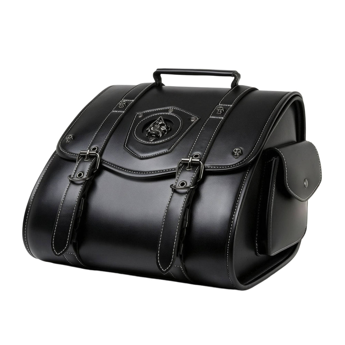 Motorcycle Hanging Bag Black Motorcycle Bag with Strap Easy to Clean for Commuters