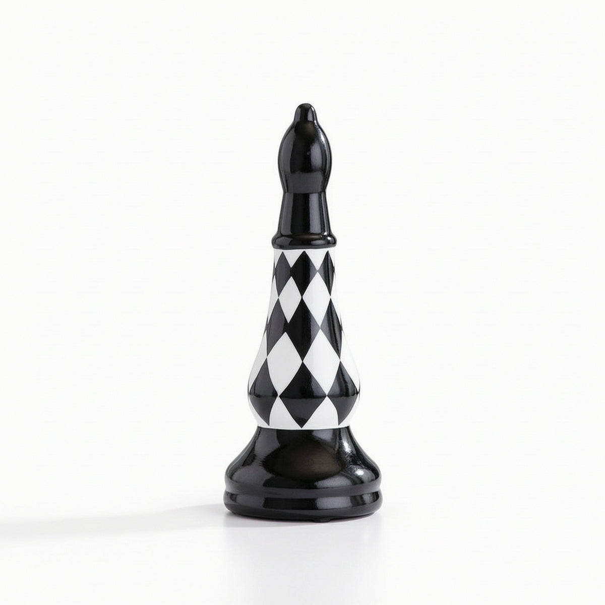 Chess Piece Figurine Checkerboard Ceramic Chess Decor Decorative for Interior Designers, Collectors, Coffee Table, Living Room, Bookshelf