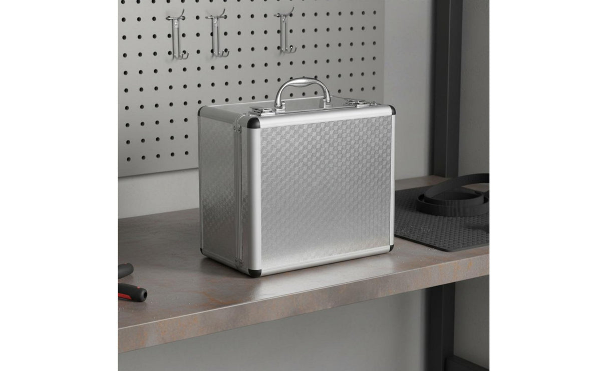 Multi-Functional Aluminum Equipment Case Portable Design Audio Device Carrying Case Shockproof-Resistant for DJs, Studio, Travel