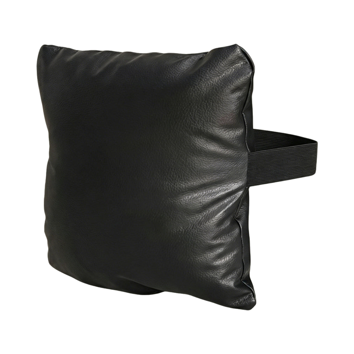 Rear Backrest Cushion Black Backrest with Strap Motorcycle Passenger Pad Leather-Like Padded for Scooter Rides