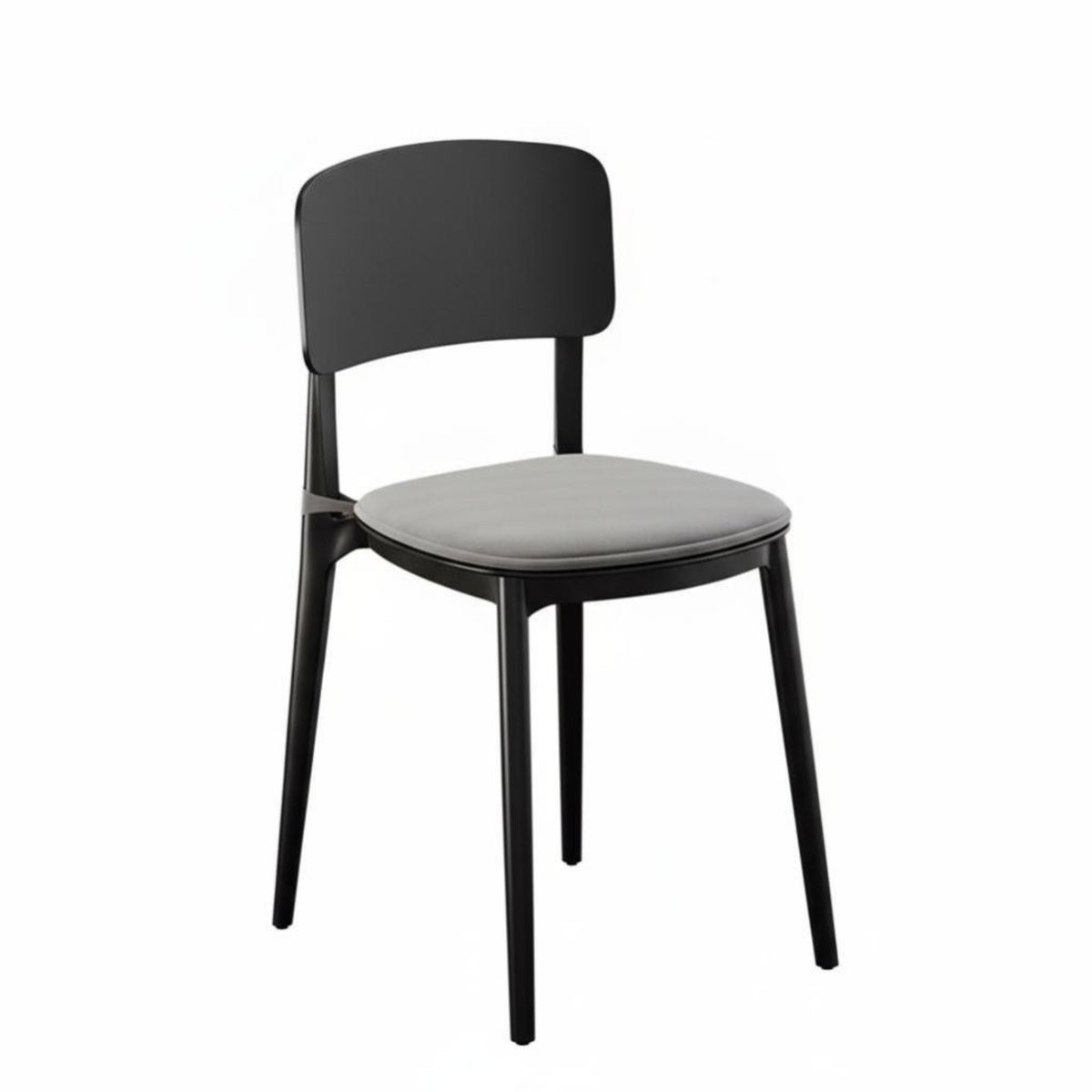 Stackable Design formed Plastic Chair Modern Minimalist & Design formed Plastic Side Chair Thickened Construction stackable Seat Curved Backrest for Office Managers, Business Owners, Dining Room, Kitchen, Restaurant, Waiting Area