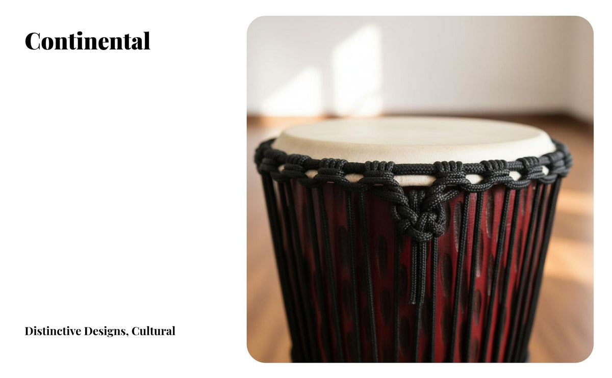 Goatskin Head Rope-Tuned Djembe Ready to Play Carved Djembe Handmade African Drum Single-Piece Body for Professional Performers, Music Teachers, Musicians, Live Performances, Home Practice, Recording Studio, Outdoor Gatherings
