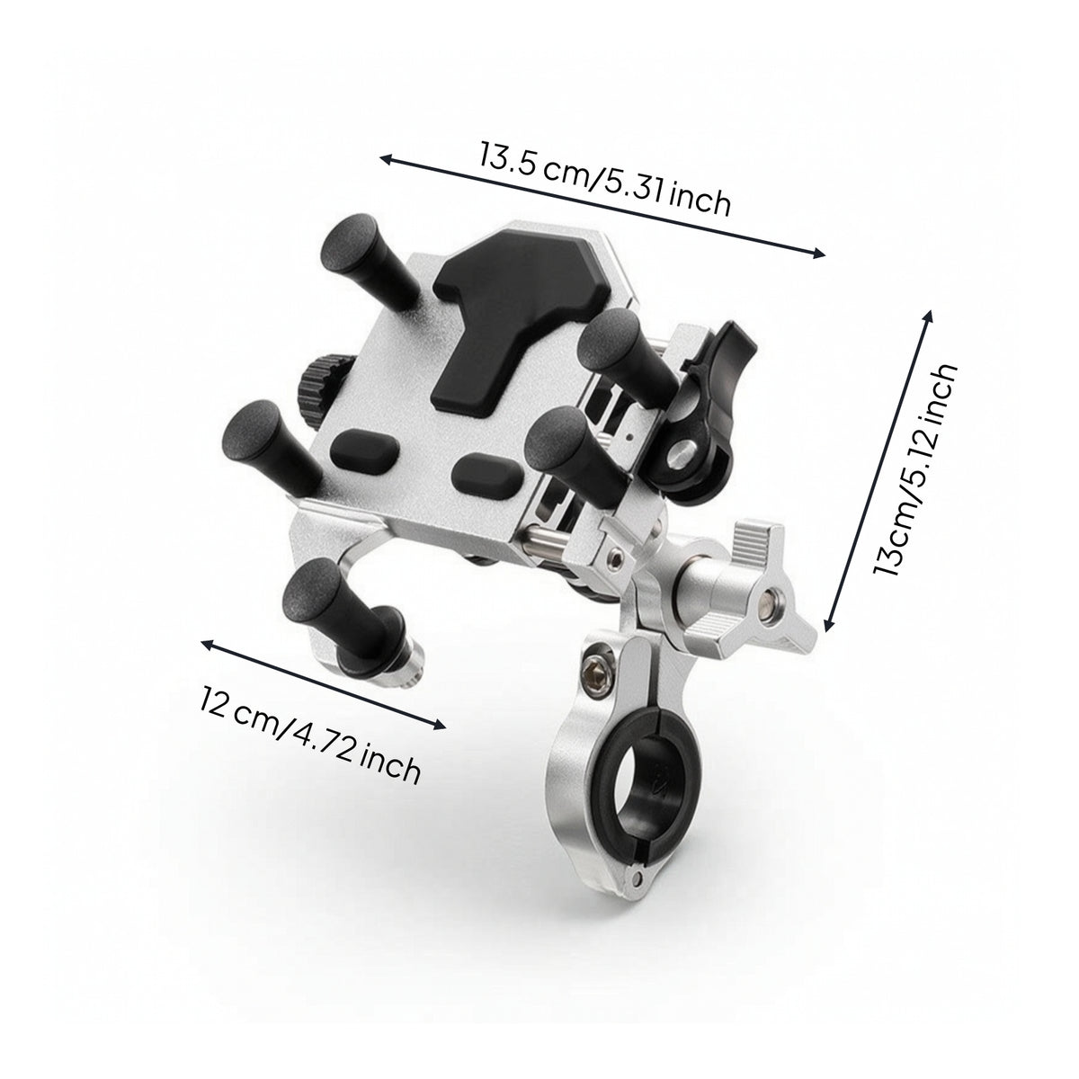 Handlebar Phone Mount Anti-Vibration Handlebar Phone Holder Shock-Absorbing
