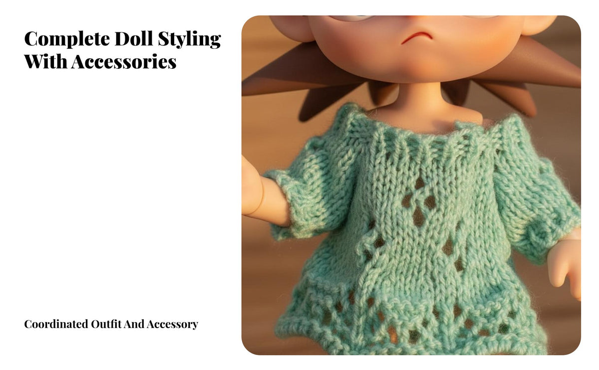 BJD Doll Clothes Cute Doll Outfit Dress Hat Handcrafted Appearance Toy Accessory for Hobbyists