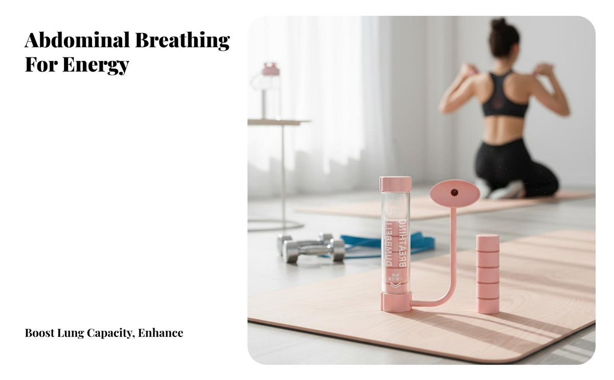 Smart Counting Breathing Dumbbell Design Lung Capacity Exerciser Portable Abdominal Breathing Device Washable for Children, Students, New Mothers, Gym, Travel, Office