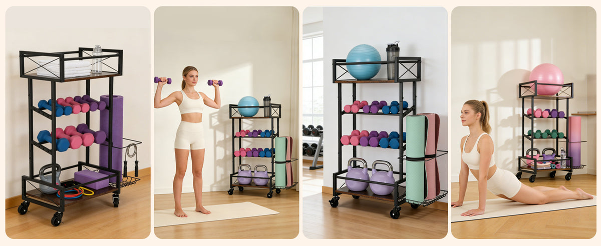 Wall-Mounted Basketball and Soccer Ball Storage Rack | Multi-Functional Sports Ball Holder