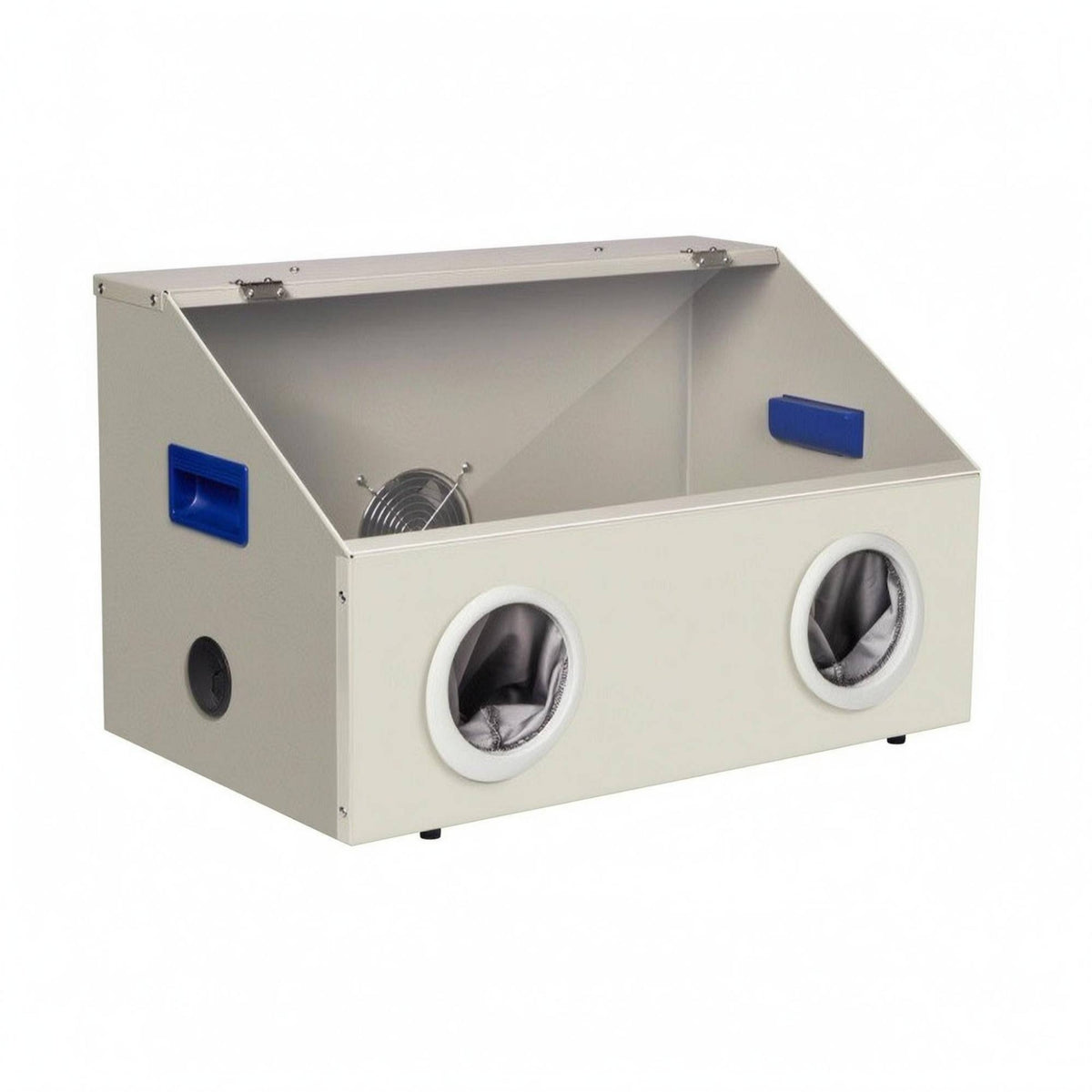 Cable Opening Dust-Proof Work Box Compact Tabletop Machine Enclosure Metal and Acrylic Transparent Top Enclosure