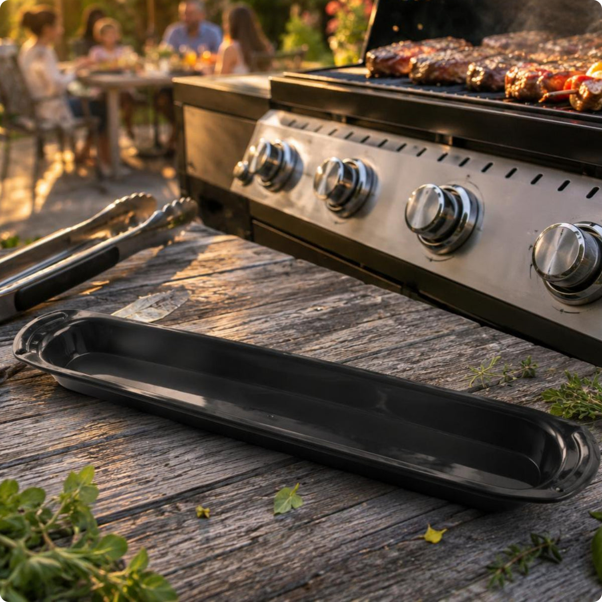 Cooking Catch Tray Raised Edge Catch Pan Replacement Narrow