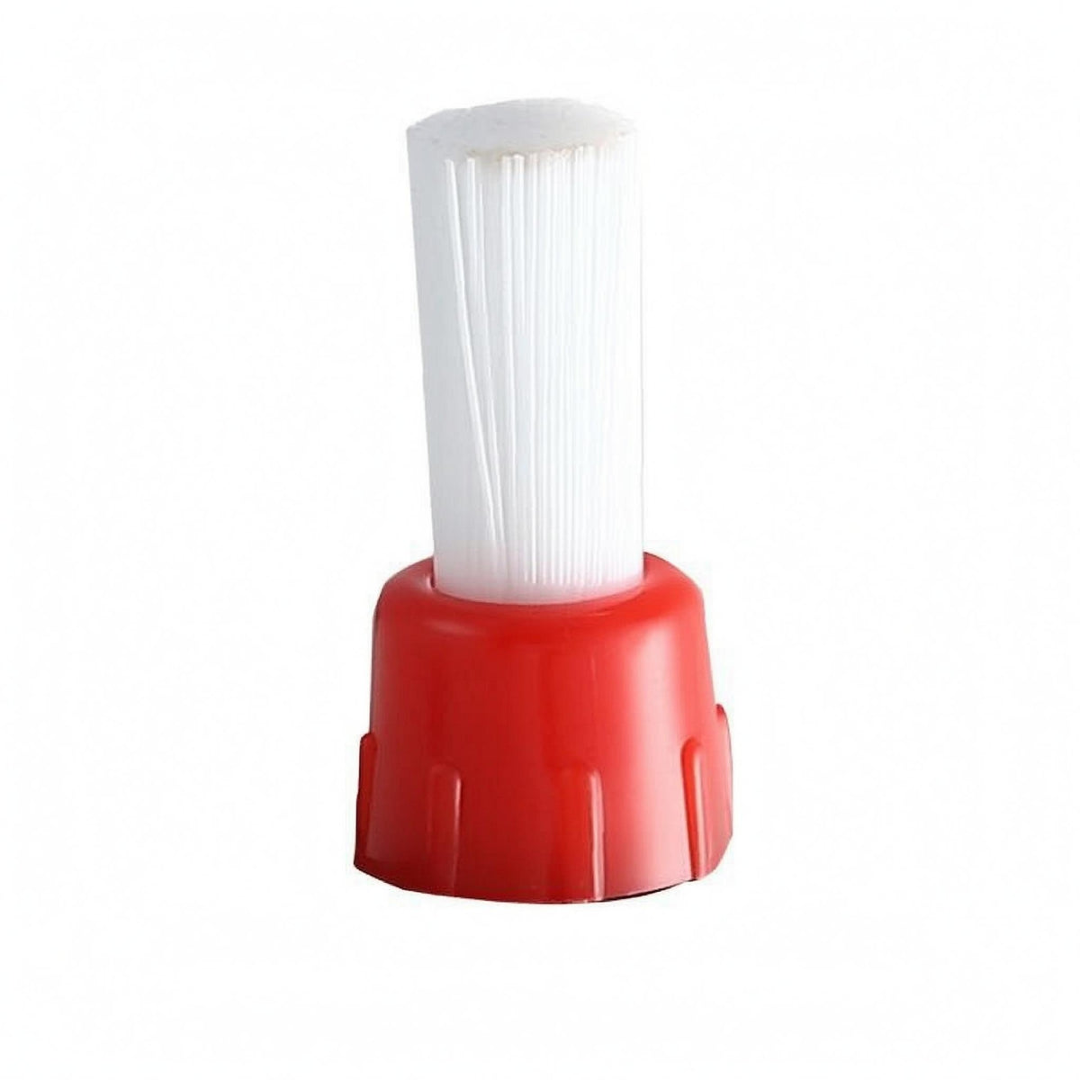 Dense Bristles Coffee Machine Brush Head Removable Replacement Brush Head Ribbed Collar Maintenance Tool Plastic Base