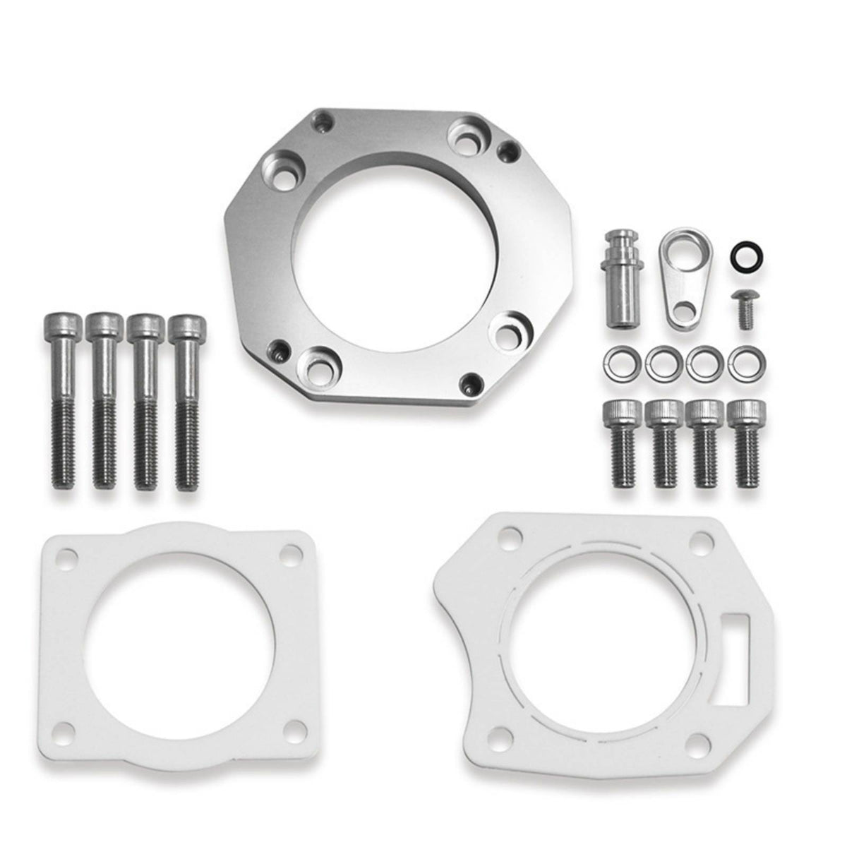 Engine Series K Throttle Body Adapter Billet Aluminum Throttle Body Adapter with Gasket Custom Aftermarket for Car Tuners