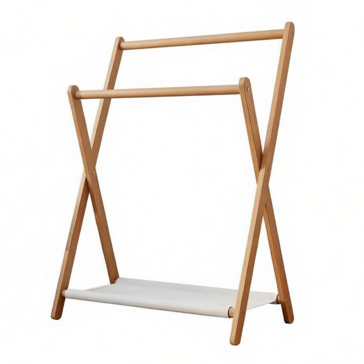 complimentarystanding Design angular-frame Clothes Rack with Shelf Multi-Functional Clothing Organizer Space-Saving Garment Stand Side pegs for Apartment Dwellers, Students, property owners, Balcony, Entryway, Dorm Room, full-length Closet