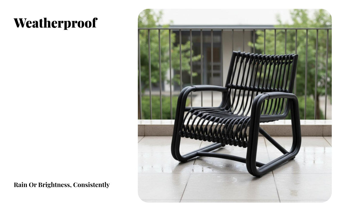 3 Pieces sun-resistant 3-Piece Woven Chat Set Rainproof outdoordoor Furniture Weather-Resistant space-saving Design for Hotel Managers, Guesthouse Owners, Balcony, Courtyard, Garden, rearyard