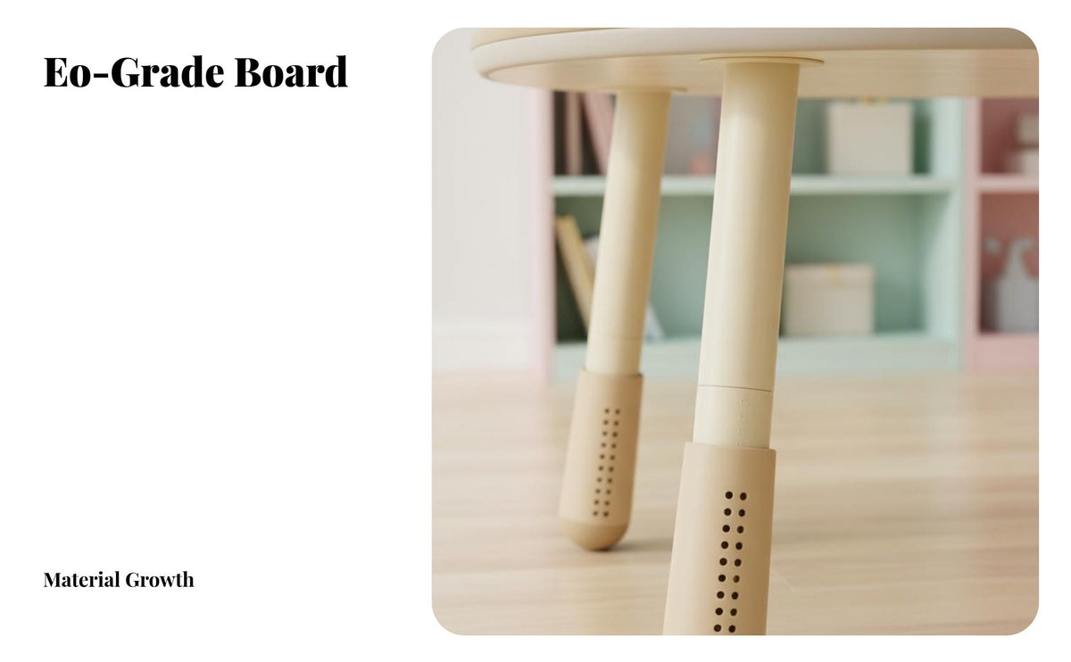 Rounded Edges Peanut Shaped Kids Table Sturdy & Safe Toddler Desk and Chair Set Anti-Slip Feet Kids Table and Chair Set Ergonomic Design for Preschoolers, Toddlers, Teachers, Kindergarten, Playroom, Daycare, Classroom