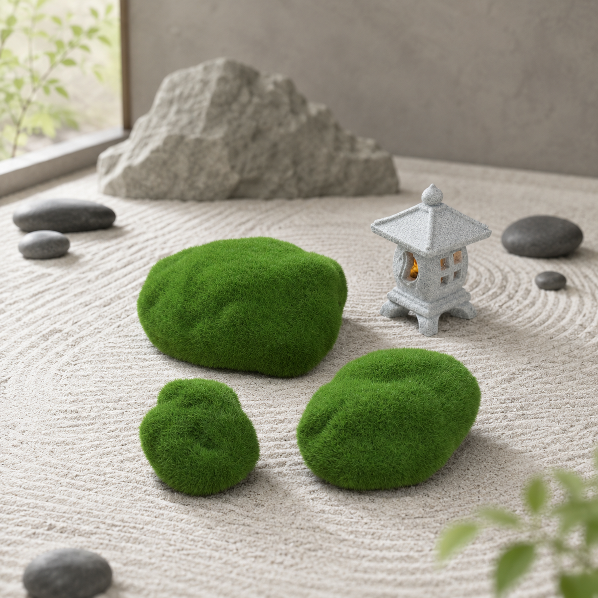 miniature garden decor set