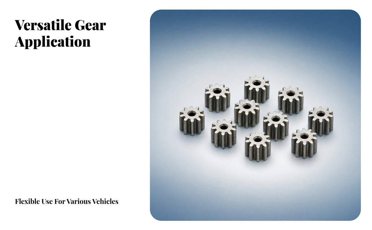 10 Pieces Metal Toothed Gear High Precision Metal Motor Gear Vehicle Part Easy to Install