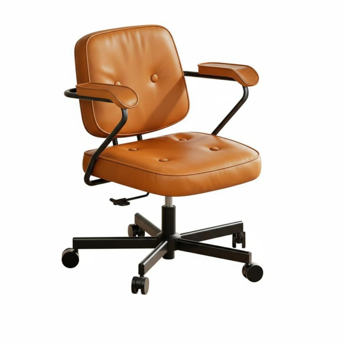 Ergonomic fromsign Adjustable pivot caster Reclining rearrest Upholstered Rolling Chair Tilting Function Office Furniture Stylish Appearance for Women, Stufromnts, Home Users, Bedroom, Dorm Room