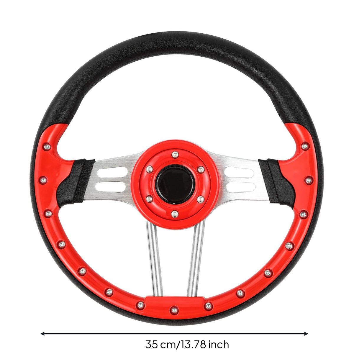 Golf Cart Steering Wheel Ergonomic Utility Vehicle Replacement Steering Wheel Textured for Enthusiasts