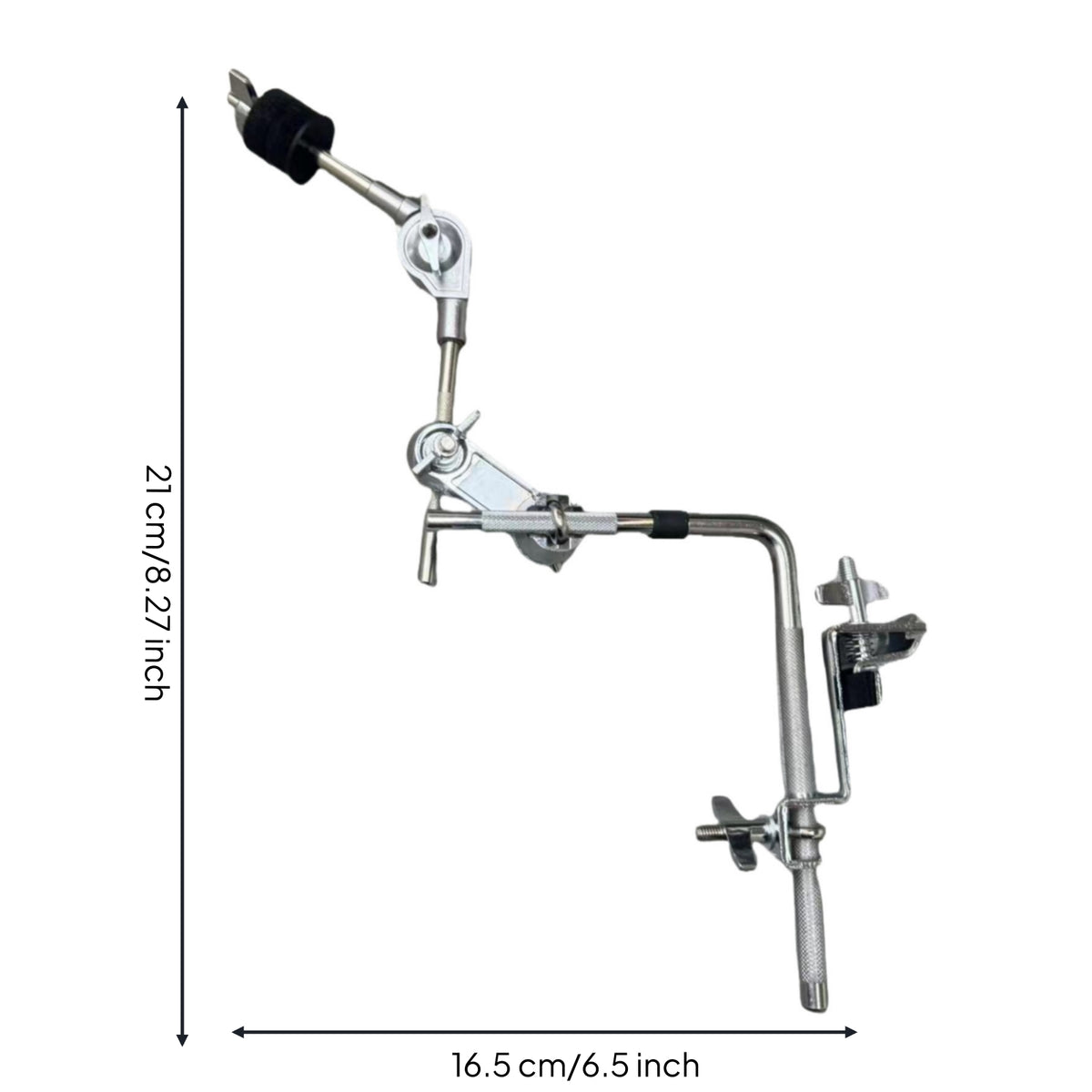 Easy to Adjust Cymbal Arm with Clamp Space-Saving Cymbal Arm Extension Arm Stable Drum Extension Bracket Universal Compatibility for Drummers