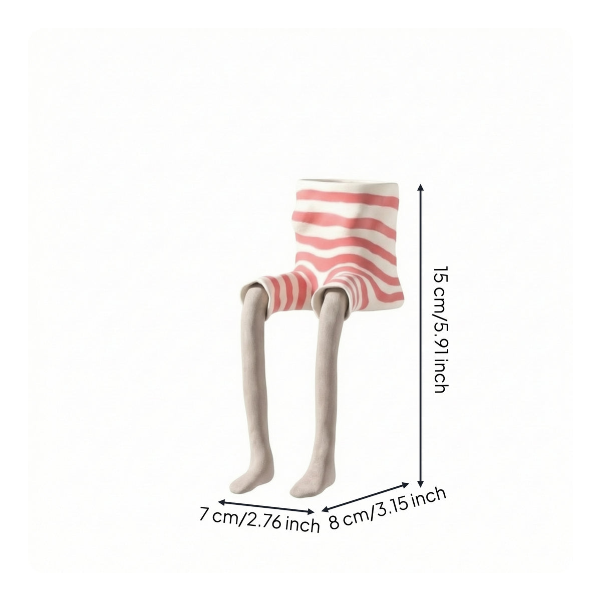 Planter with Hanging Legs Human-Body-Inspired Resin Planter Flowerpot Whimsical Flower Pot Handmade-Looking for Plant Lovers