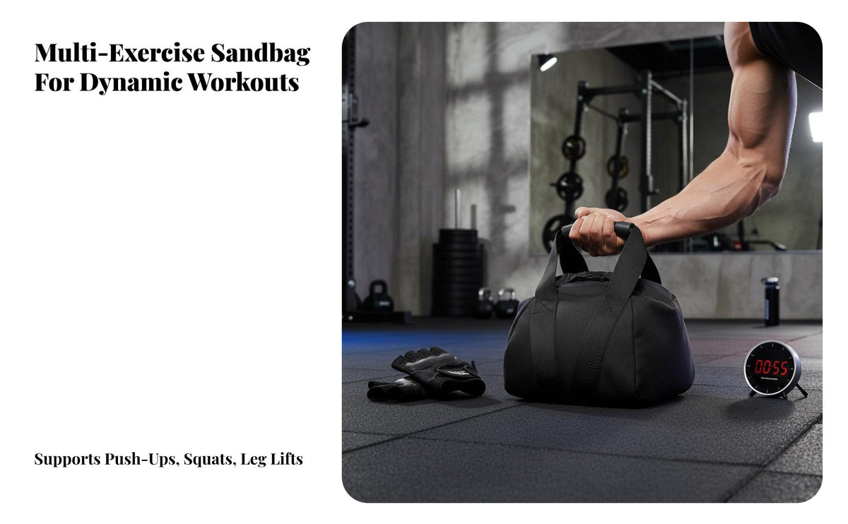 Portable Kettlebell Sandbag Heavy Duty Construction Soft Kettlebell Comfortable Grip Handle for Home Gym