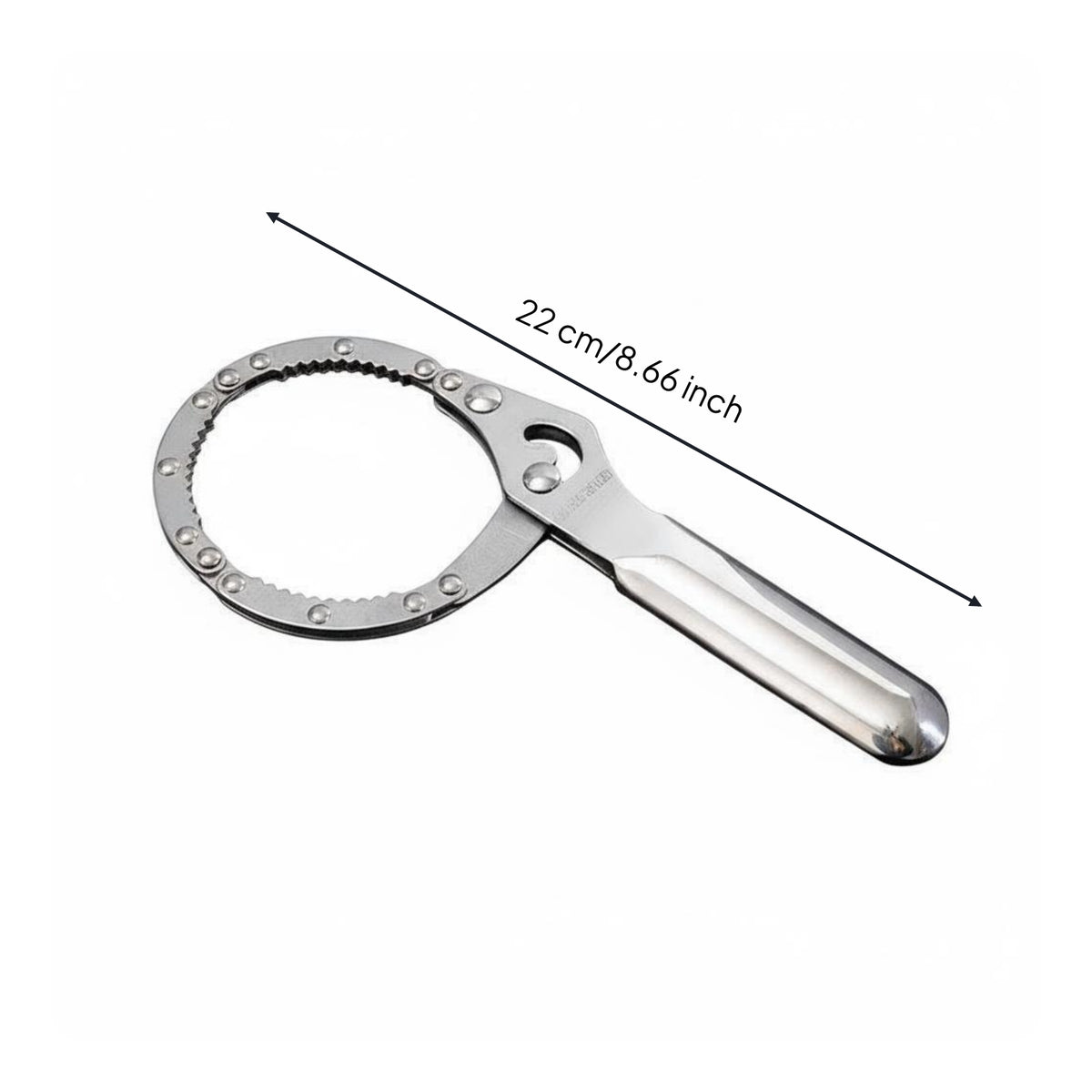 Non-Slip Grip Oil Filter Chain Wrench Versatile Oil Filter Removal Tool High Force Adjustable Strap Wrench Long-Lasting for Mechanics, DIY Enthusiasts, Auto Repair Shop, Home Garage