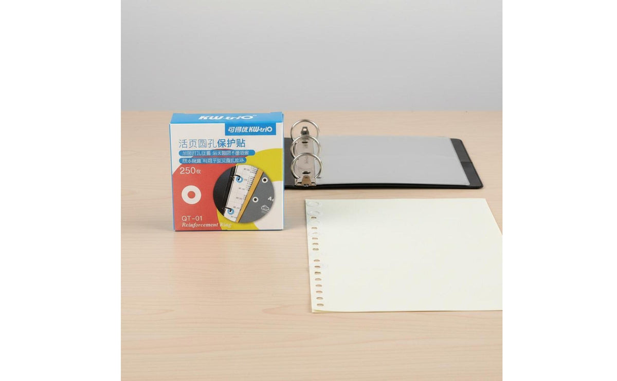 Easy to Use Hole Reinforcement Sticker Thin Design Notebook Punch Hole Reinforcement Tear-Resistant Office Supply for School