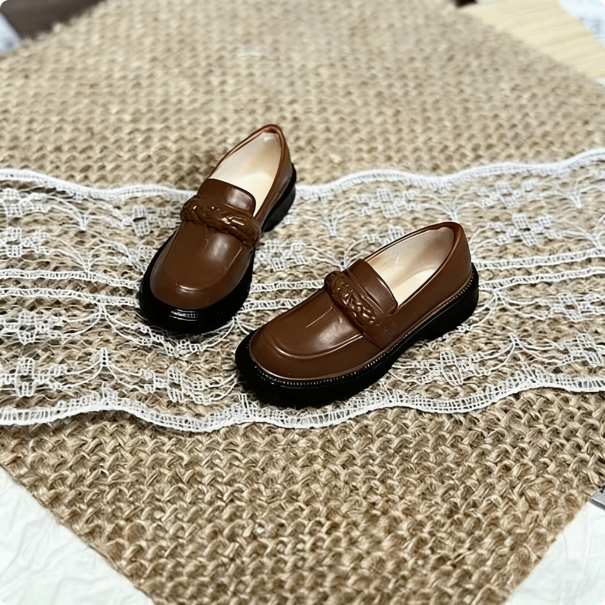 Doll Loafer Realistic Design Pull-on Doll Shoe Material Miniature Footwear for OB22 Dolls