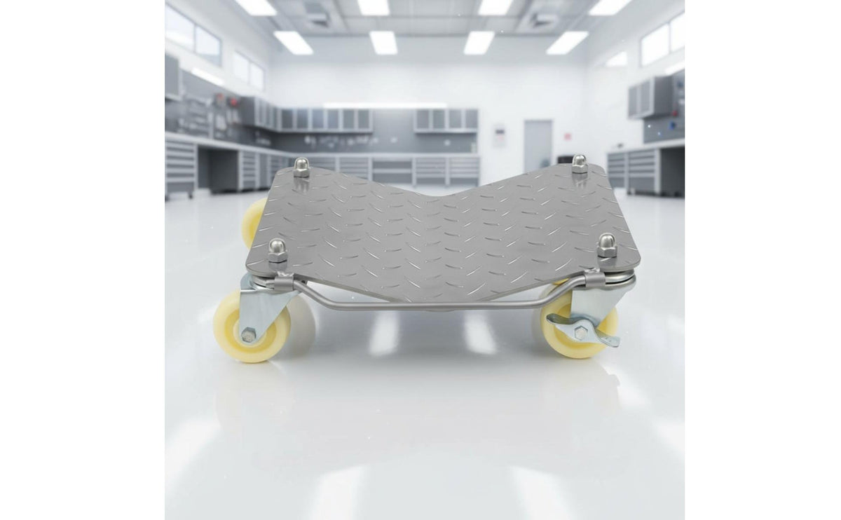 Easy to Use Car Moving Dolly Swivel Wheels Motorcycle Moving Dolly Heavy Duty Thick Steel Plate for Property Personnel, Garage Workers, Mechanics, Parking Lot, Repair Shop