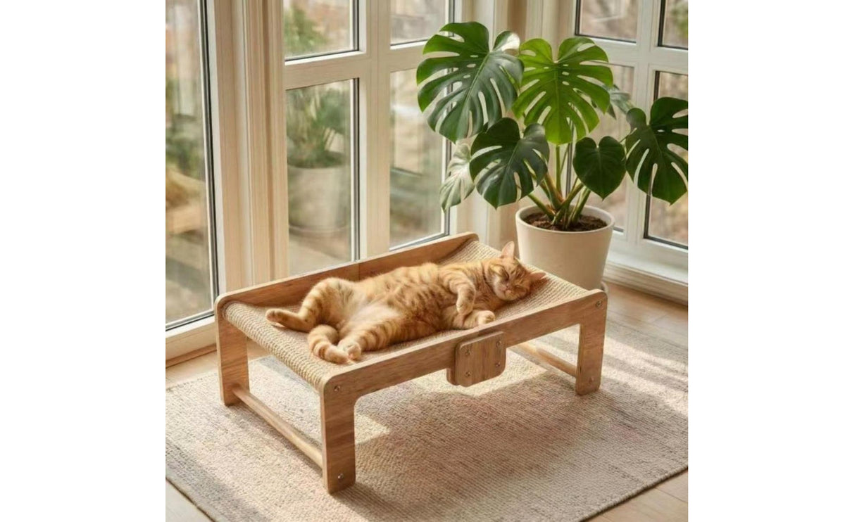 Cat Hammock Bed Wooden Frame Hammock Cat Bed Breathable