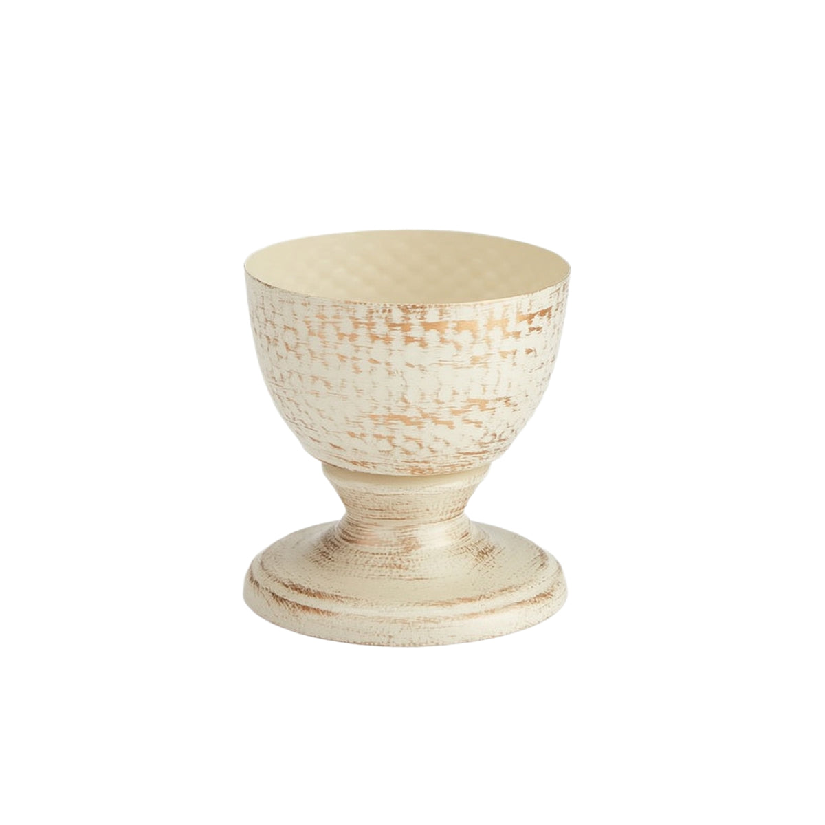 Nordic Vintage Gold Iron Candle Holder with Flower Insert