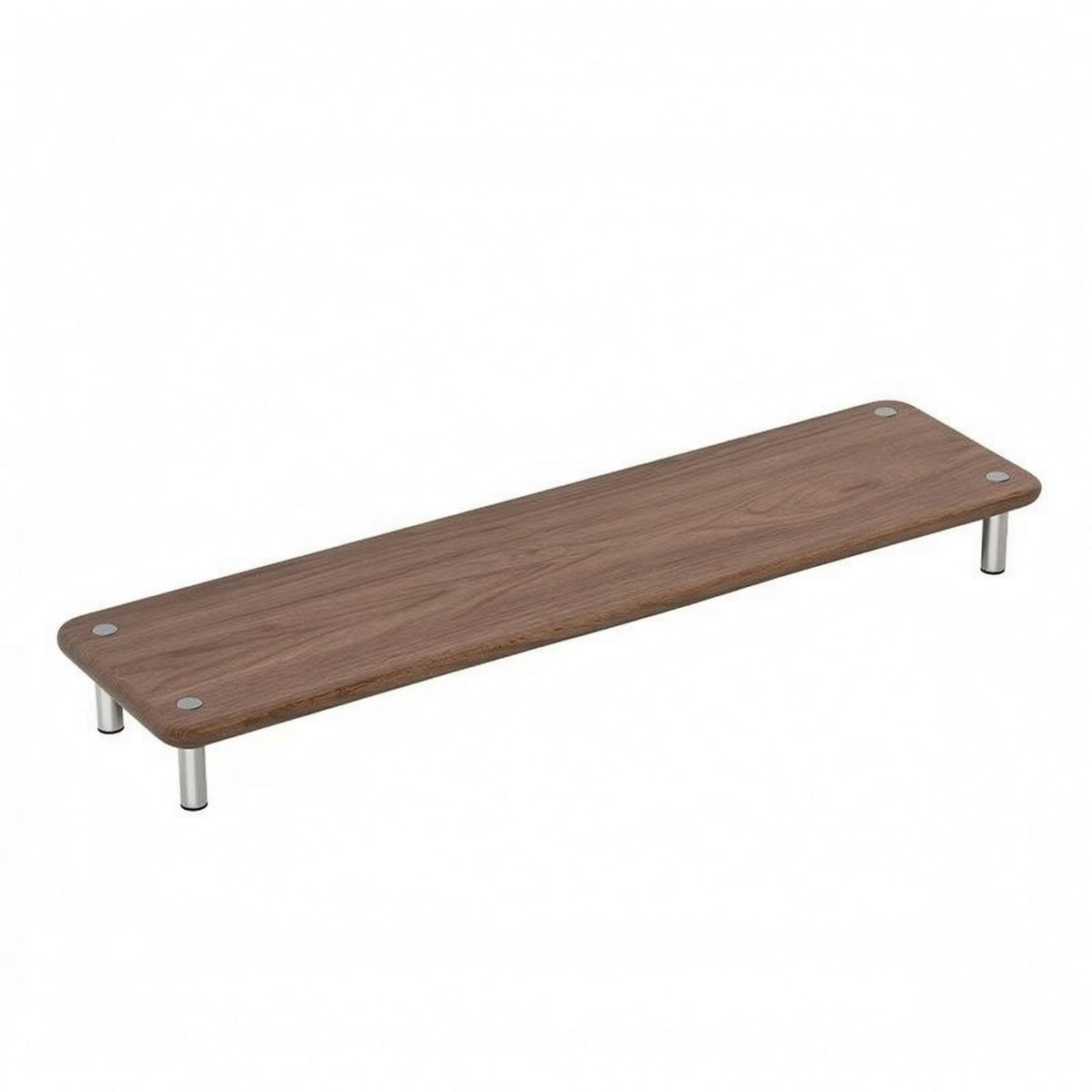 Wooden Screen Stand Sturdy Wood Screen Riser Space-Saving Desktop Display Stand