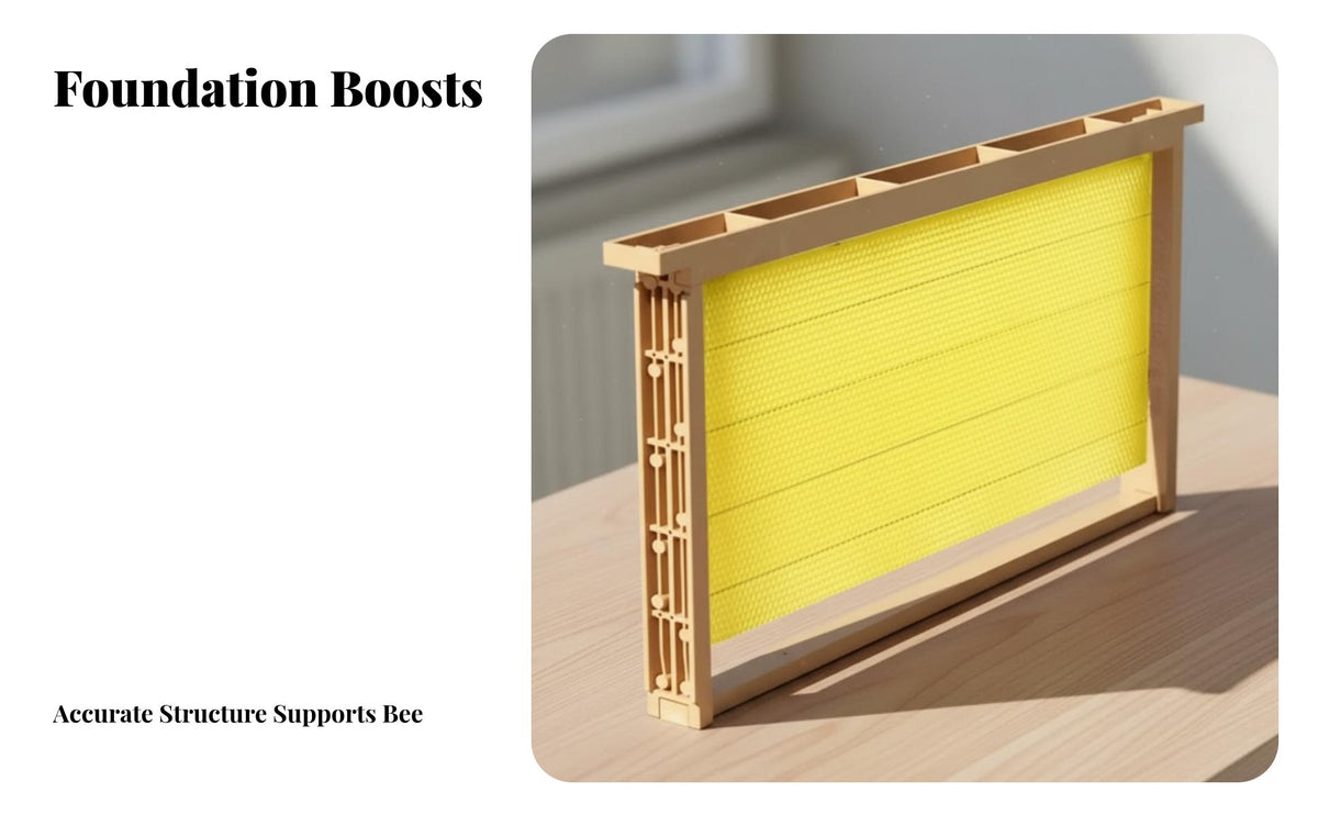 Plastic Beehive Frame Sturdy Bee Feeder Frame in-Colony Bee Feeder Easy to Clean Apiary Equipment for Hobbyists